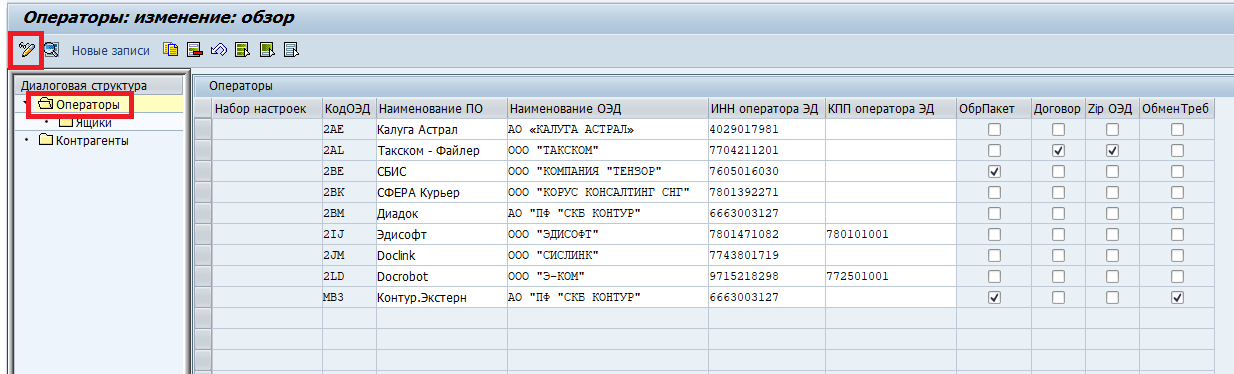 Список операторов